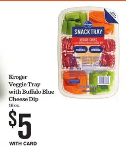 Mariano's Kroger Veggie Tray with Buffalo Blue Cheese Dip offer