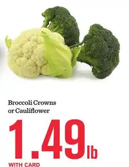 Mariano's Broccoli Crowns or Cauliflower offer