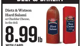 Mariano's Dietz & Watson Hard Salami offer