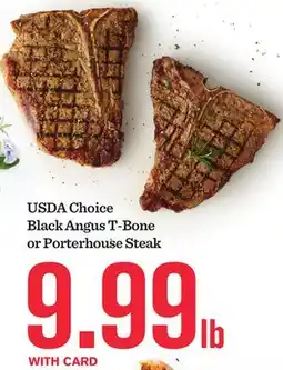 Mariano's USDA Choice Black Angus T-Bone or Porterhouse Steak offer