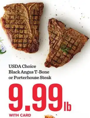 Mariano's USDA Choice Black Angus T-Bone or Porterhouse Steak offer