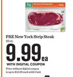 Mariano's PRE New York Strip Steak offer