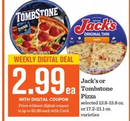 Mariano's Jack's or Tombstone Pizza offer
