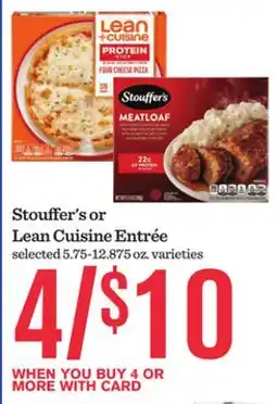 Mariano's Stouffer's or Lean Cuisine Entrée offer