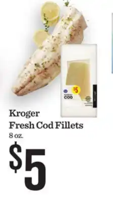 Mariano's Kroger Fresh Cod Fillets offer