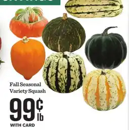 Mariano's Fall Seasonal Variety Squash offer