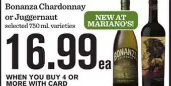 Mariano's Jam Cellars Butter Chardonnay or Erath Pinot Noir offer