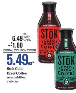 Mariano's Stok Cold Brew Coffee offer