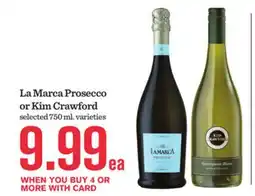 Mariano's La Marca Prosecco or Kim Crawford offer