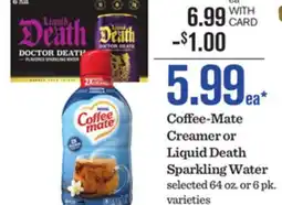 Mariano's Coffee-Mate Creamer or Liquid Death Sparkling Water offer