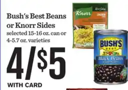 Mariano's Bush's Best Beans or Knorr Sides offer