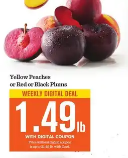Mariano's Yellow Peaches or Red or Black Plums offer