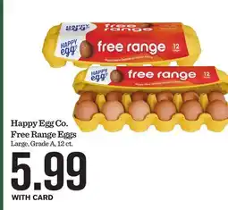 Mariano's Happy Egg Co. Free Range Eggs offer