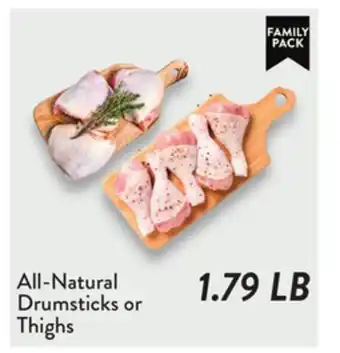 Fresh Thyme All-Natural Drumsticks or Thighs offer
