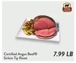 Fresh Thyme Certified Angus Beef Sirloin Tip Roast offer