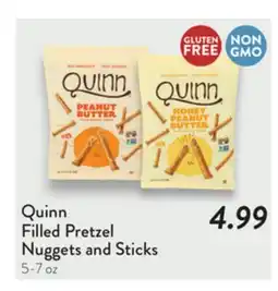 Fresh Thyme Quinn Filled Pretzel Nuggets and Sticks offer