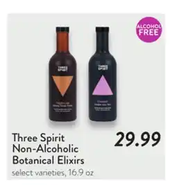Fresh Thyme Three Spirit Non-Alcoholic Botanical Elixirs offer