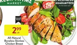 Fresh Thyme All-Natural Boneless Skinless Chicken Breast offer