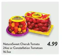 Fresh Thyme NatureSweet Cherub Tomato 24oz or Constellation Tomatoes 16.5oz offer