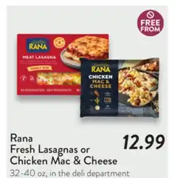 Fresh Thyme Fresh Lasagnas or Chicken Mac & Cheese offer