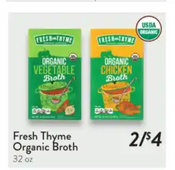 Fresh Thyme Fresh Thyme Organic Broth offer