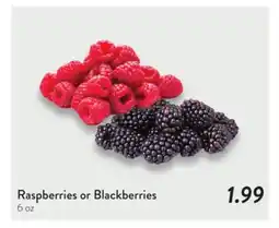 Fresh Thyme Raspberries or Blackberries offer