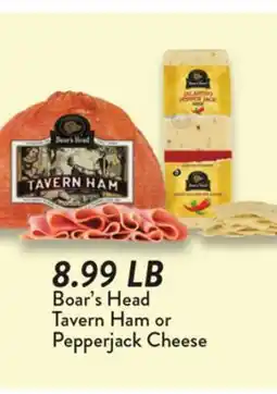 Fresh Thyme Boar's Head Tavern Ham or Pepperjack Cheese offer