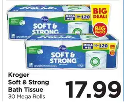 Food 4 Less Kroger Soft & Strong Bath Tissue offer