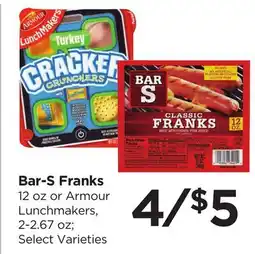 Food 4 Less Bar-S Franks offer