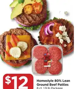 Food 4 Less Homestyle 80% Lean Ground Beef Patties offer