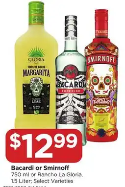 Food 4 Less Bacardi or Smirnoff offer