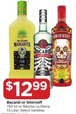 Food 4 Less Bacardi or Smirnoff offer