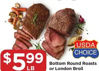 Food 4 Less Bottom Round Roasts or London Broil offer