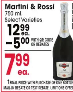 Jewel-Osco Martini & Rossi offer