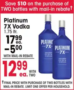 Jewel-Osco Platinum 7X Vodka offer
