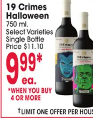 Jewel-Osco 19 Crimes Halloween offer