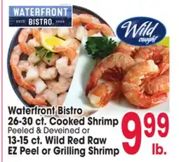 Jewel-Osco Waterfront Bistro 26-30 ct Cooked Shrimp offer