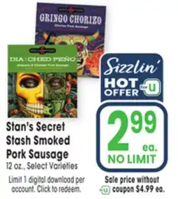 Jewel-Osco Stan's Secret Stash Smoked Pork Sausage offer
