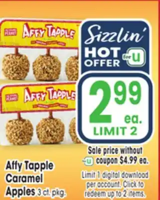 Jewel-Osco Affy Tapple Caramel Apples offer