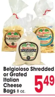 Jewel-Osco Belgioioso Shredded or Grated Italian Cheese Bags offer