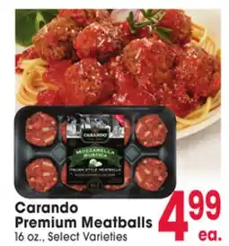 Jewel-Osco Carando Premium Meatballs offer