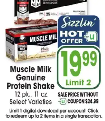 Jewel-Osco Muscle Milk Genuine Protein Shake offer
