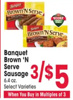 Jewel-Osco Banquet Brown'N Serve Sausage offer