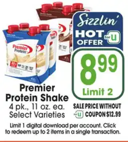 Jewel-Osco Premier Protein Shake offer