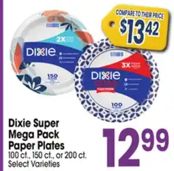 Jewel-Osco Dixie Super Mega Pack Paper Plates offer