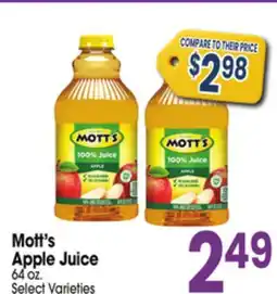 Jewel-Osco Mott's Apple Juice offer