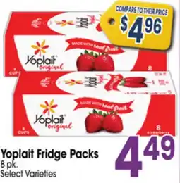 Jewel-Osco Yoplait Fridge Packs offer