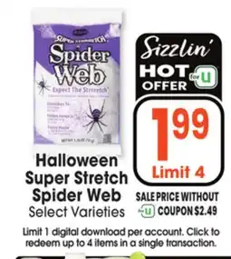 Jewel-Osco Halloween Super Stretch Spider Web offer