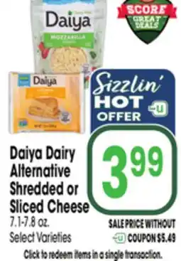 Jewel-Osco Daiya Dairy Alternative Shredded or Sliced Cheese offer