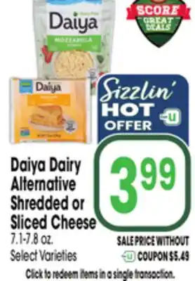 Jewel-Osco Daiya Dairy Alternative Shredded or Sliced Cheese offer